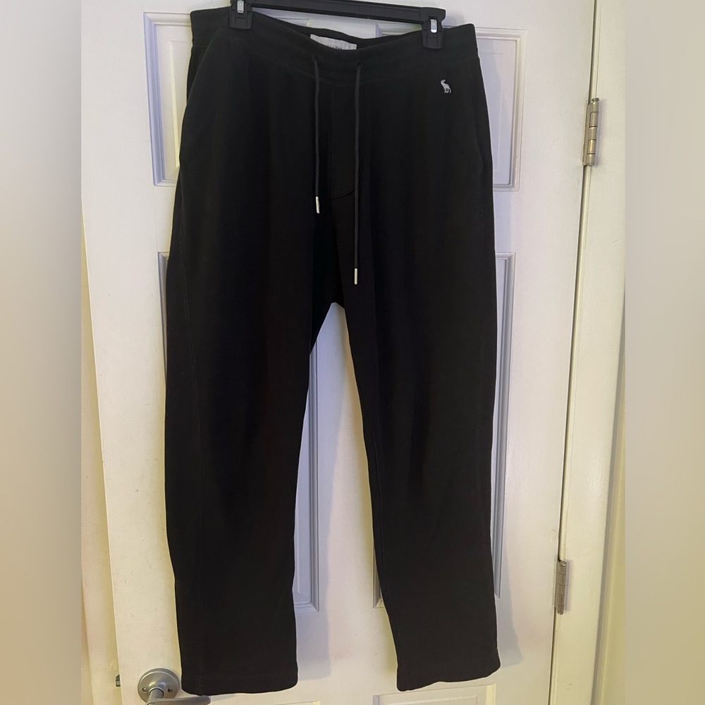 Black Abercrombie sweatpants size Large
